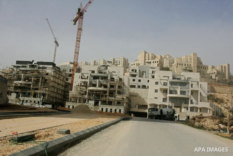 A view of a construction site at Jewish settlement in Harmoun Hanatsev in the east Jerusalem on Feb. 20,2011. The United States vetoed a resolution that received 14 votes in favour from the United Nations Security Counci...