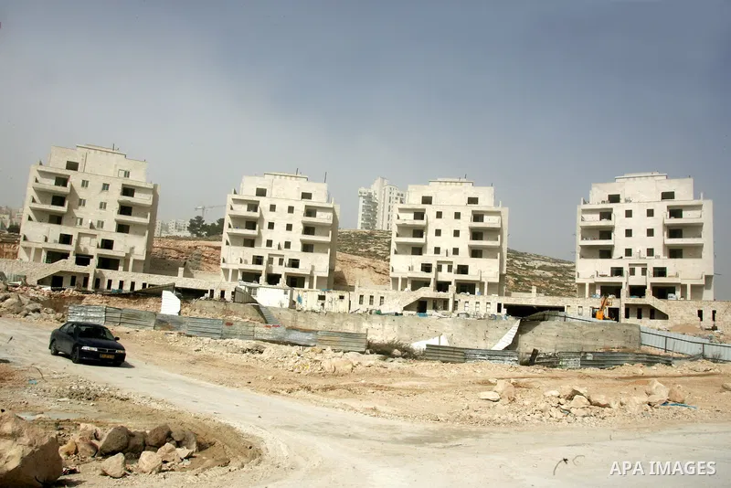 A view of a construction site at Jewish settlement in Harmoun Hanatsev in the east Jerusalem on Feb. 20,2011. The United States vetoed a resolution that received 14 votes in favour from the United Nations Security Counci...