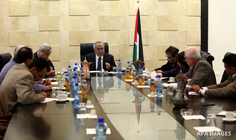 Palestinian prime minister Salam Fayyad, during a consultation meeting with Human Rights Associations about the formation of new government, in the West Bank City of Ramallah on Feb. 23, 2011. Photo by Mustafa Abu Dayeh