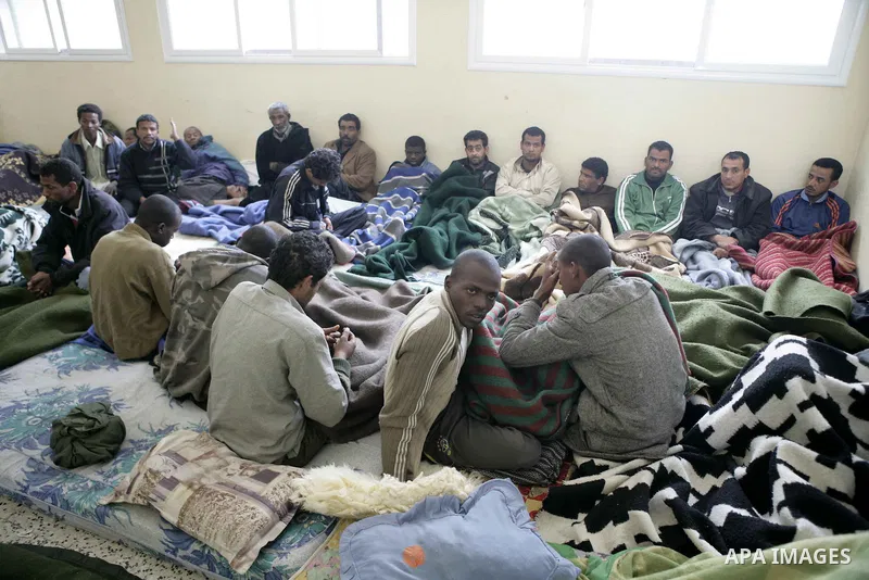 Anti-government protesters flee to ALbedi city, Libya, February 24, 2011. Thousands of Libyans celebrated the liberation of the eastern city of Benghazi from the rule of Muammar Gaddafi, who was reported to have sent a p...