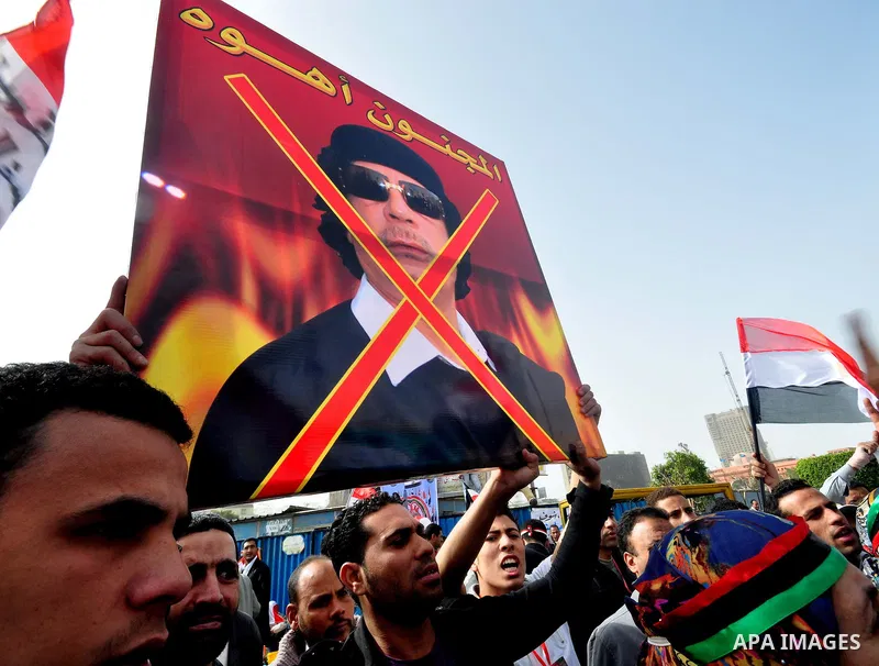 Egyptian protesters take part in a demonstration and Friday prayers in Tahrir Square, Cairo, Egypt, Friday, Feb. 25, 2011. Tens of thousands rallied in Cairo's Tahrir Square on Friday, trying to keep up pressure on Egypt...