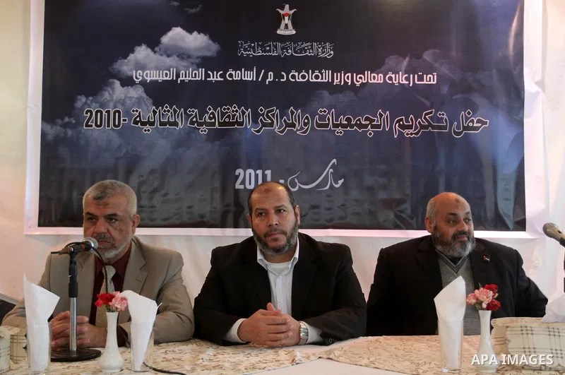 Palestinians attend a celebration organized by the Ministry of Culture in Gaza city on March 2,2011 . Photo by Mohammed Asad