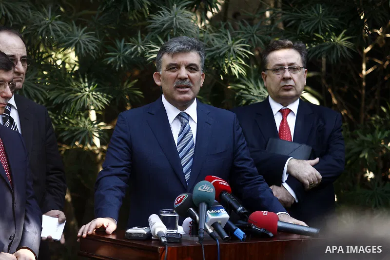 Turkish President Abdullah Gul talks during a press conference in Cairo, Egypt, Thursday, March 3, 2011. Gul's talks in Cairo focused on the aftermath of 18-days of protests that forced President Hosni Mubarak to step do...