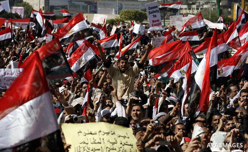 Egyptian protesters attend the Friday demonstration at the Tahrir Square in Cairo, Egypt, Friday, March 4, 2011. Egyptian Prime Minister designate Essam Sharaf vowed before thousands of mostly young demonstrators at the...