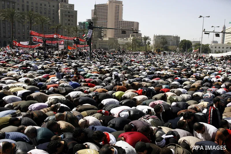Egyptian protesters attend the Friday demonstration at the Tahrir Square in Cairo, Egypt, Friday, March 4, 2011. Egyptian Prime Minister designate Essam Sharaf vowed before thousands of mostly young demonstrators at the...
