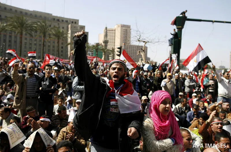Egyptian protesters attend the Friday demonstration at the Tahrir Square in Cairo, Egypt, Friday, March 4, 2011. Egyptian Prime Minister designate Essam Sharaf vowed before thousands of mostly young demonstrators at the...