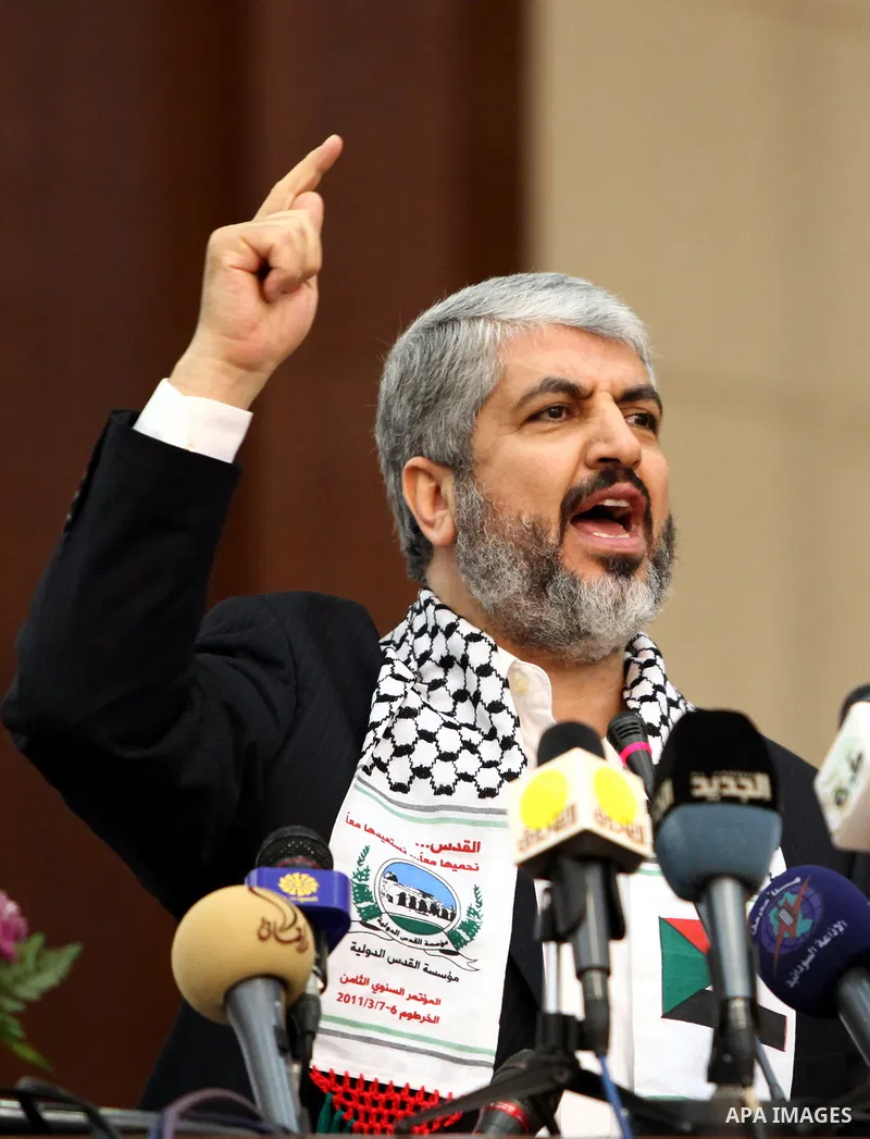The head of the Hamas political bureau, Khaled Mashaal attends the eighth Jerusalem conference in the Sudanese capital of Khartoum on March 6,2011. Photo by STR