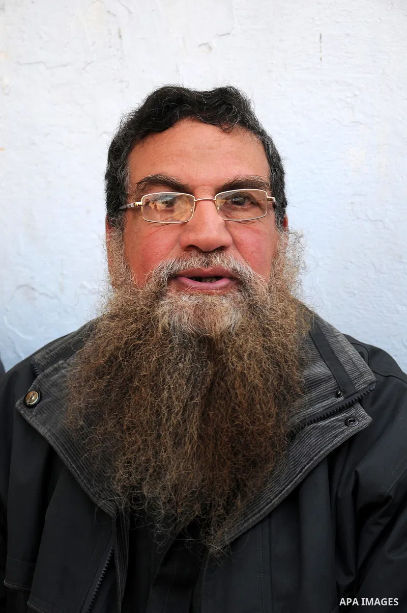 Egyptian Abbud al-Zomor, members of Egypt's Islamic Jihad, is seen after being released form the Tura jail along with his cousin Tareq in Hilwan on the outskirts of Cairo, on March 12, 2011, after Egypt's new military ru...