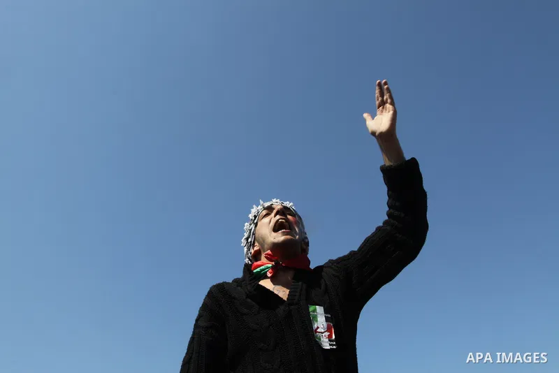 Palestinian demonstrators take part in a protest calling for Palestinian political unity between Gaza's Hamas rulers and the Fatah-dominated Palestinian Authority which rules from Ramallah, on March 15, 2011in Gaza City,...
