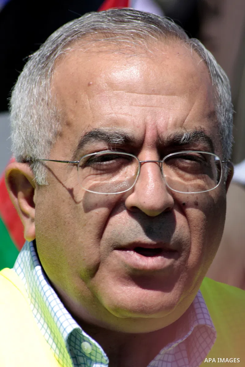 Palestinian prime minister Salam Fayyad during his visits in the southern town of Yatta, near Hebron in the occupied West Bank, on March 30, 2011, as hundreds of people across Israel and Palestinian territories were hold...