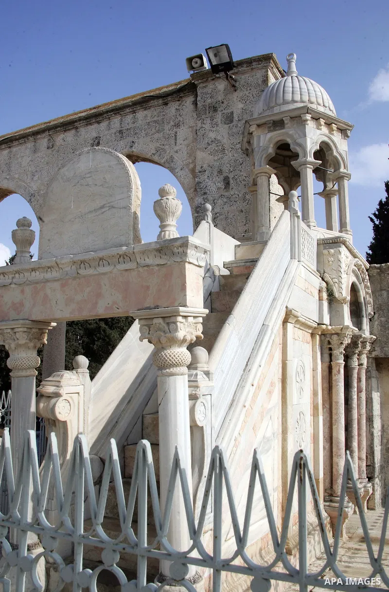 A part of Al Aqsa Mosque compound, also known to Jews as the Temple Mount, in Jerusalem's old city on April 11,2011. Photo by Mahfouz Abu Turk