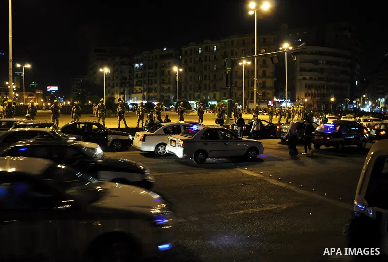 Egyptian Army soldiers take control of the symbolic center of Cairo after demonstrators removed barricades blocking traffic from entering the Tahrir square, Cairo, Egypt on April 12,211. Egyptians retook Tahrir Square de...
