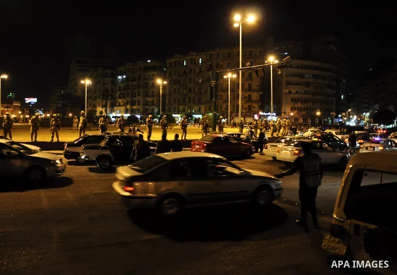Egyptian Army soldiers take control of the symbolic center of Cairo after demonstrators removed barricades blocking traffic from entering the Tahrir square, Cairo, Egypt on April 12,211. Egyptians retook Tahrir Square de...