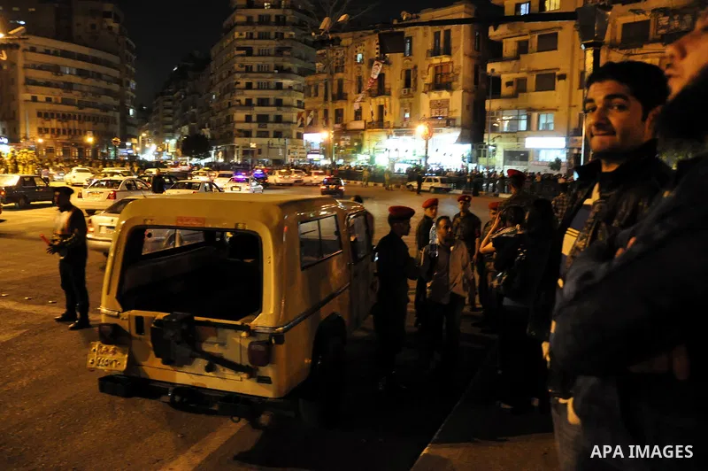 Egyptian Army soldiers take control of the symbolic center of Cairo after demonstrators removed barricades blocking traffic from entering the Tahrir square, Cairo, Egypt on April 12,211. Egyptians retook Tahrir Square de...