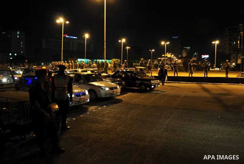 Egyptian Army soldiers take control of the symbolic center of Cairo after demonstrators removed barricades blocking traffic from entering the Tahrir square, Cairo, Egypt on April 12,211. Egyptians retook Tahrir Square de...