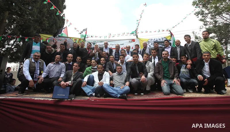 Palestinian Pime Minister, Salam Fayyad during a ceremony honoring the football team "Btillo". which Qualify round of the degree of professional "B". in West Bank city of Ramallah on April 23,2011. Photo by Mustafa Abu D...