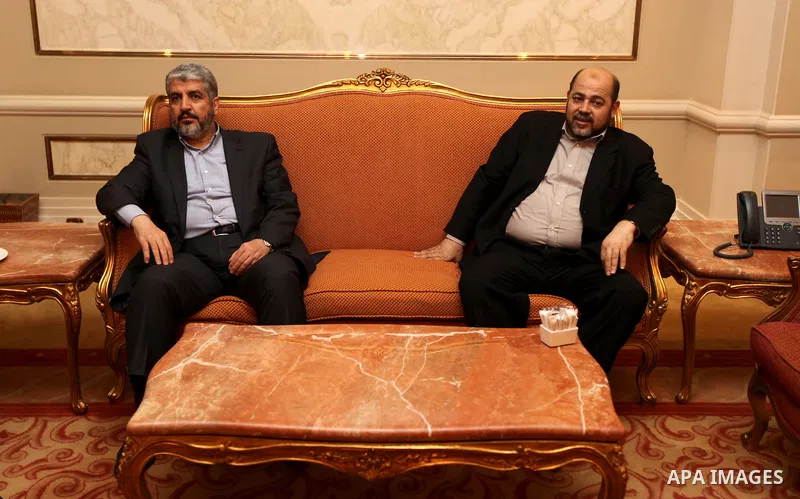 The head of the Hamas political bureau, Khaled Mashaal, arrival to Cairo to participate in the signing of a reconciliation agreement between Fatah and Hamas. on May 2,2011. Photo by Majd Majd ..