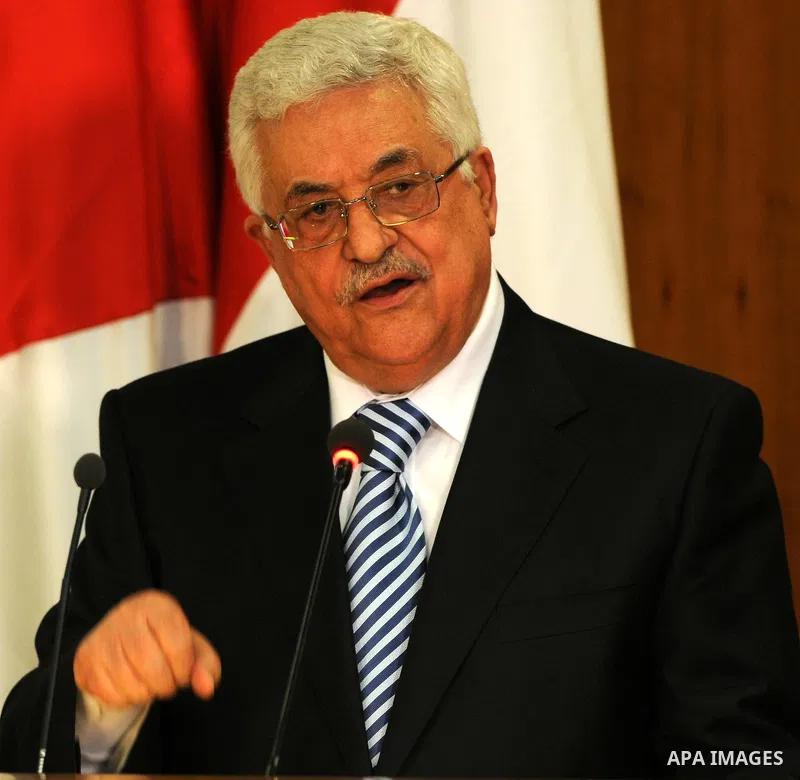Palestinian President Mahmoud Abbas (Abu Mazen) delivers speech during the signing of reconciliation agreement in Cairo, Egypt on May 4,2011. Fatah and Hamas officials lead a ceremony celebrating the signing of a reconci...