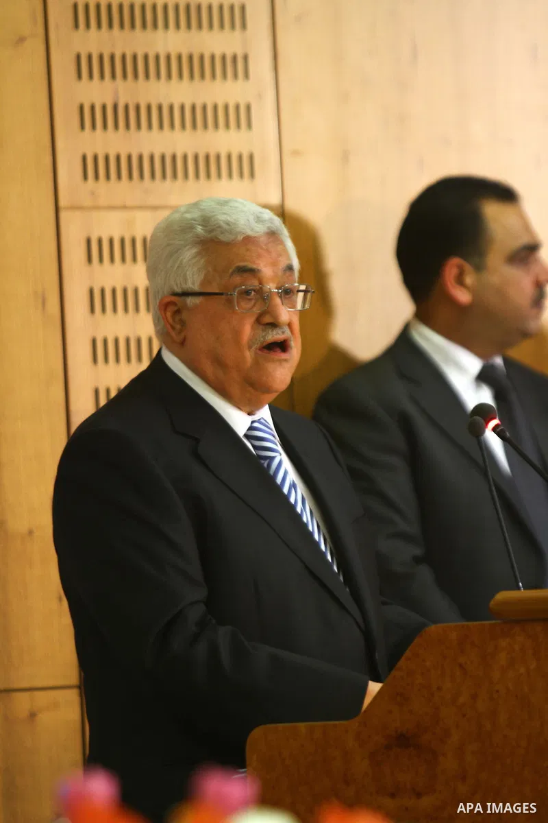 Palestinian President Mahmoud Abbas (Abu Mazen) delivers a speech during the signing of reconciliation agreement in Cairo, Egypt on May 4,2011. Fatah and Hamas officials lead a ceremony celebrating the signing of a recon...
