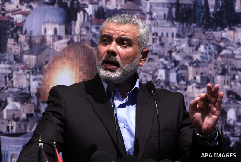 Head of the Hamas government in the Gaza Strip, Ismail Haniya delivers a speech during a press conference about the reconciliation between Hamas and Fatah, in Gaza city on May 5,2011. Hamas movement has suggested two pos...