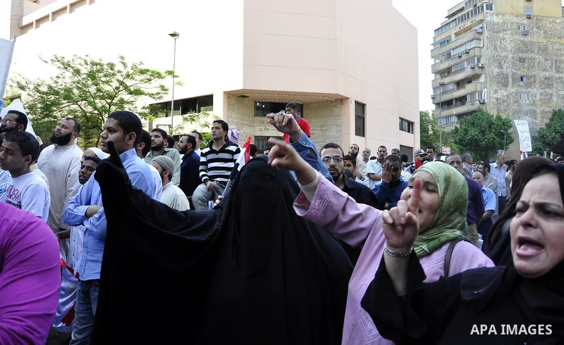 Egyptian Islamist groups chant anti-American slogans as they protest the killing of al-Qaida leader Osama Bin Laden, following the Friday prayer in the Nour mosque in Cairo, Egypt, Friday, May 6, 2011. Al-Qaida on Friday...