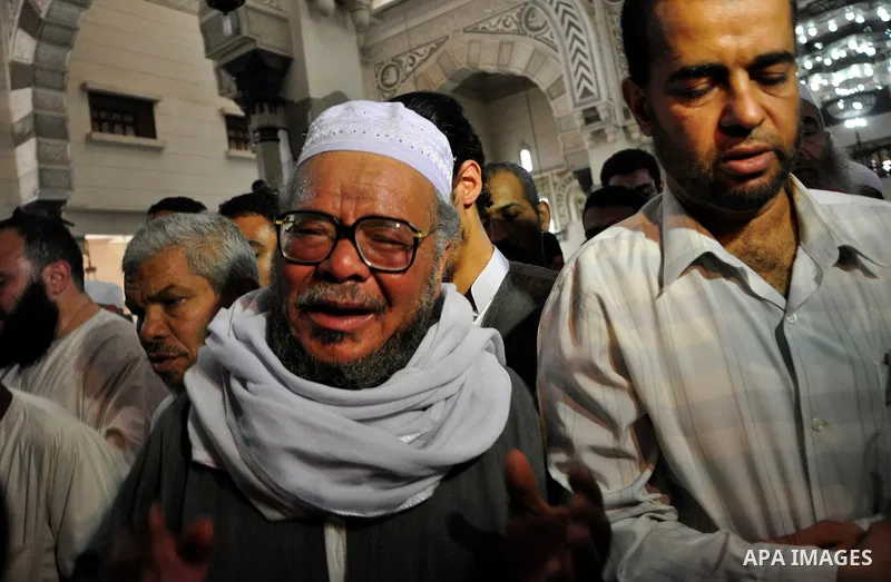 Egyptian Islamist groups attend prayers on al-Qaida leader Osama Bin Laden, following the Friday prayer in the Nour mosque in Cairo, Egypt, Friday, May 6, 2011. Al-Qaida on Friday confirmed the killing of Osama bin Laden...