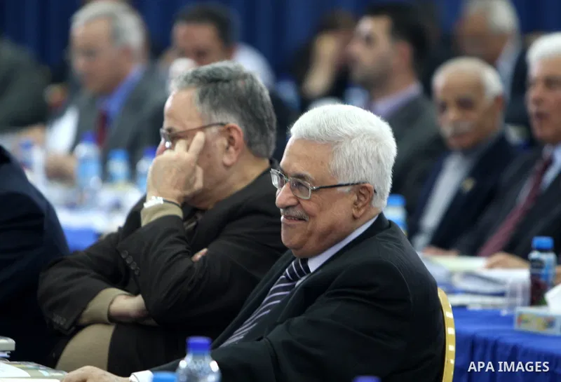 Palestinian President Mahmoud Abbas attends Fatah Revolutionary council meeting in the West Bank city of Ramallah, May 9, 2011. Photo by Thaer Ganaim