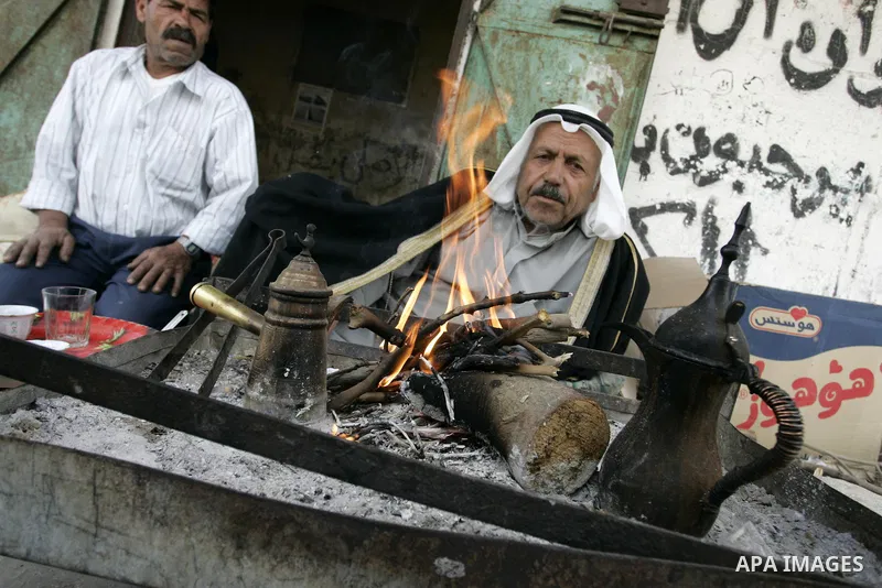 A Palestinian refugee, Ahmad Abd al-Ghani al-Akhras, 70 years old, from the Rafah refugee camp, sits in front of his house on May 10, 2011. Palestinians commemorate the 63rd anniversary of Nakba, or catastrophe, the Arab...