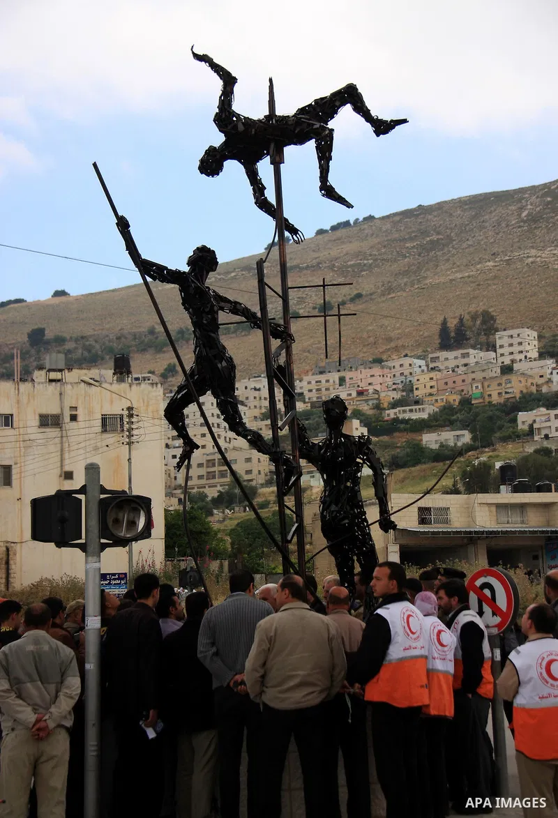 Palestinians attend a rally to mark the day of "nakba" or the catastrophe on May 15, 2011 in the Israeli occupied West Bank city of Nablus. Across the West Bank and Palestinian territories rallies are taking place to mar...