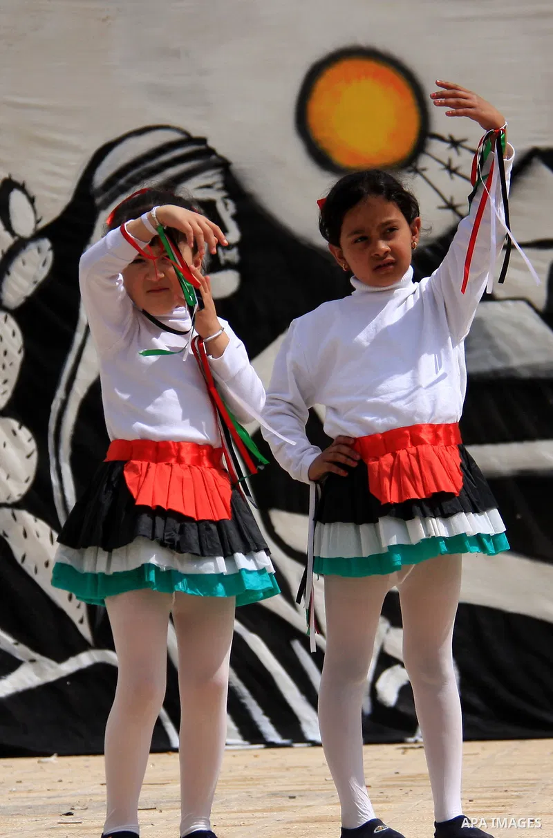 Palestinian children attend a rally to mark the day of "nakba" or the catastrophe on May 15, 2011 in the Israeli occupied West Bank city of Nablus. Across the West Bank and Palestinian territories rallies are taking plac...