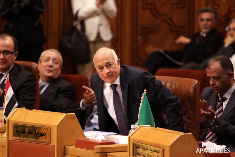 Egyptian Foreign Minister Nabil al-Arabi attends a meeting where he was unanimously elected Arab League chief at the institution's headquarters in Cairo on May 15, 2011. Photo by Ahmed Asad