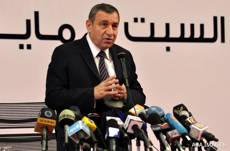 Egyptian Prime Minister, Issam Sharaf delivers speech during the National Reconciliation Conference in Cairo, Egypt on May 21,2011. Photo by Ahmed Asad