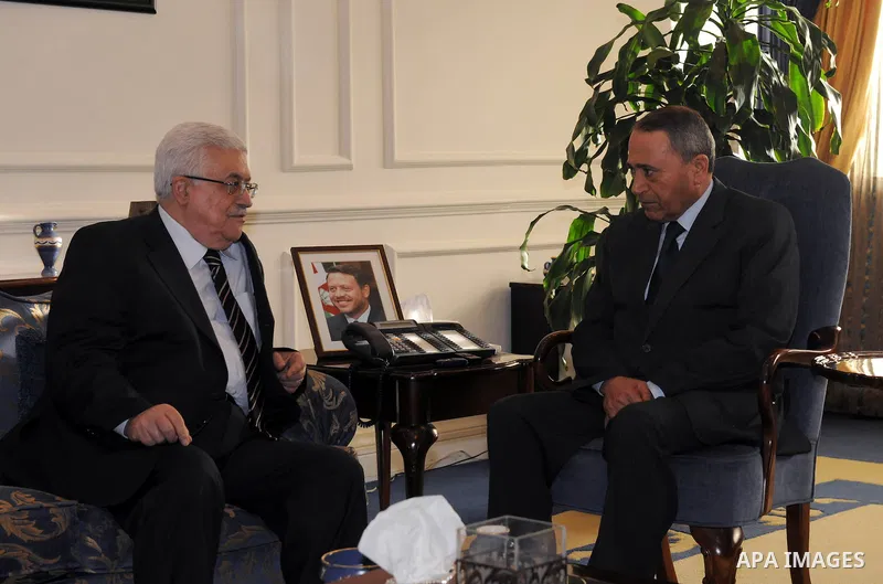 Palestinian President Mahmoud Abbas (Abu Mazen) during a meeting with Jordanian Prime Minister Marouf Al Bakhit in Amman on May 22, 2011. photo by Thaer Ganaim