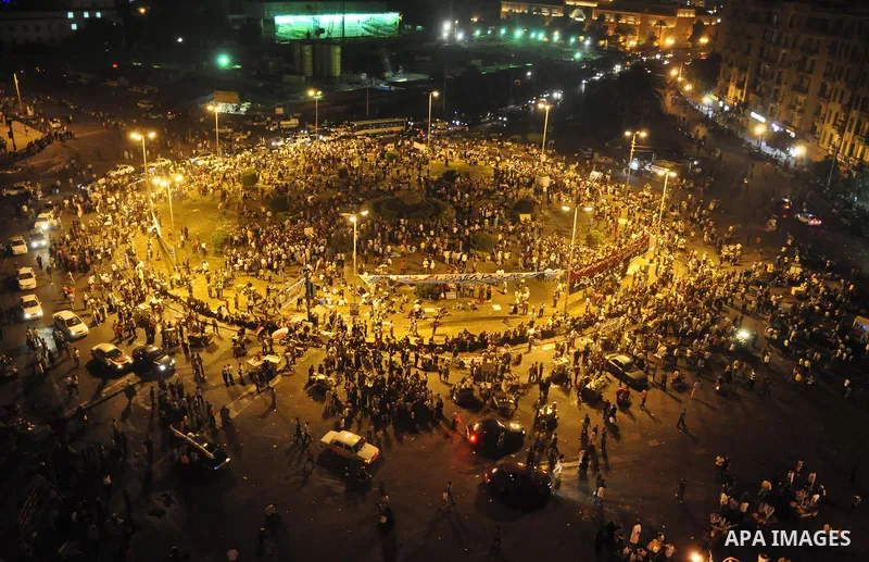 Egyptians protest in Cairo's landmark Tahrir Square on May 27, 2011 against the ruling military council's handling of the post-revolt phase. Photo by Ahmed Asad