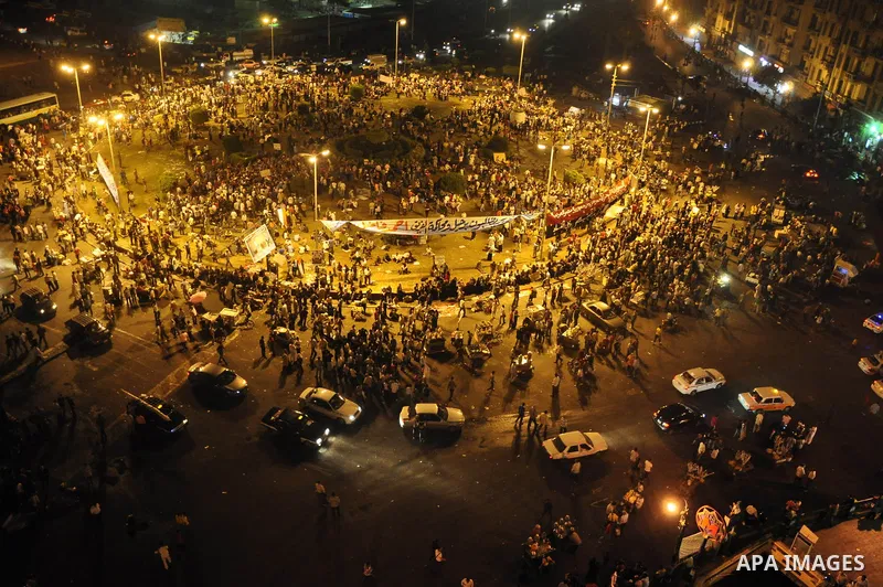 Egyptians protest in Cairo's landmark Tahrir Square on May 27, 2011 against the ruling military council's handling of the post-revolt phase. Photo by Ahmed Asad