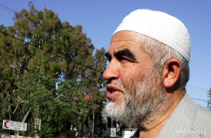 Sheikh Raed Salah, head of the radical wing of the Islamic Movement in Israel participates in a meeting in the old city of Jerusalem, on June 5, 2011 as Israeli security forces go on high alert while Palestinian activist...