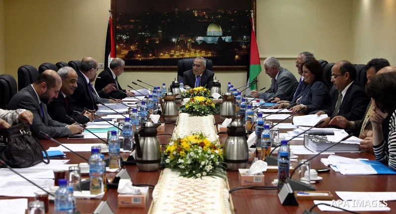 Palestinian Prime Minister, Salam Fayyad during the Palestinian Cabinet meeting in the west bank city of Ramallah on Jun 15, 2011. Photo by Mustafa Abu Dayeh