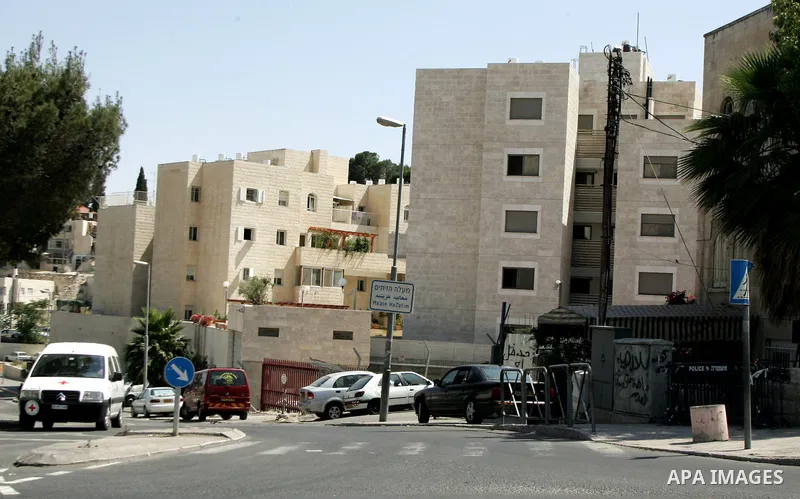 A part of jewish settlement of Harmoun Hanatsave near the Arab neighbourhood of Ras al-Amud in Jerusalem on June 15,2011. The EU foreign affairs chief, Catherine Ashton, is expected to visit Israel and the Palestinian te...