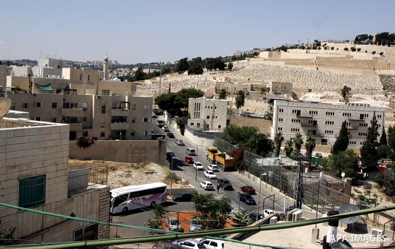 A part of jewish settlement of Harmoun Hanatsave near the Arab neighbourhood of Ras al-Amud in Jerusalem on June 15,2011. The EU foreign affairs chief, Catherine Ashton, is expected to visit Israel and the Palestinian te...