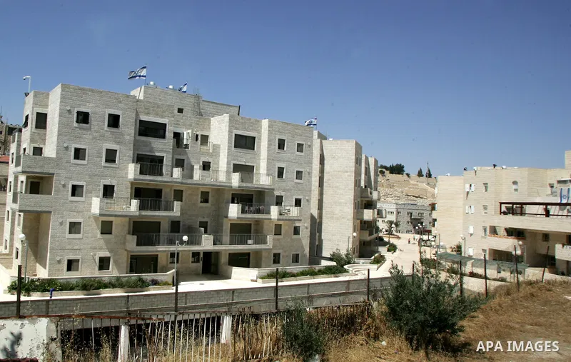 A part of jewish settlement of Harmoun Hanatsave near the Arab neighbourhood of Ras al-Amud in Jerusalem on June 15,2011. The EU foreign affairs chief, Catherine Ashton, is expected to visit Israel and the Palestinian te...