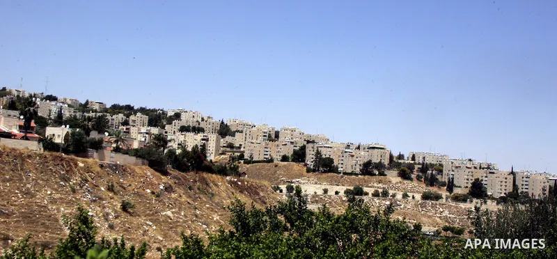 A part of jewish settlement of Harmoun Hanatsave near the Arab neighbourhood of Ras al-Amud in Jerusalem on June 15,2011. The EU foreign affairs chief, Catherine Ashton, is expected to visit Israel and the Palestinian te...