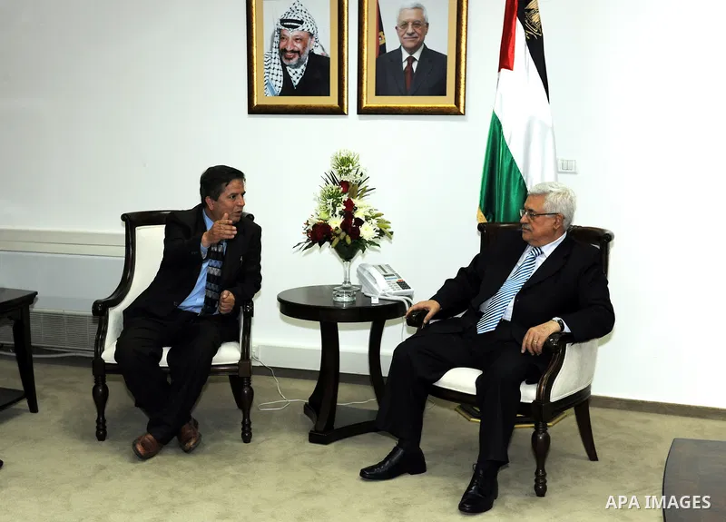Palestinain President Mahmoud Abbas (Abu Mazen) during a meeting with the Palestinians Medical Association in the west bank city of Ramallah on June18, 2011. Photo by Mofid Abu Hasanah