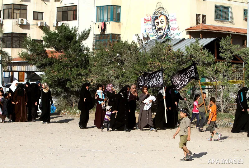 Palestinian supporters of the Islamic Liberation Party take part in a rally in Gaza city on July 5,2011 to mark the anniversary of the destruction of Islamic Khilafa. Photo by Ashraf Amra
