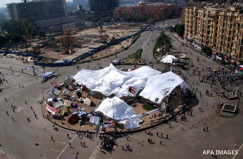 Egyptian protesters camp in Tahrir square in Cairo July 9, 2011. Thousands of Egyptians packed city centres across the country since Friday to demand faster reforms and voice frustration at what they regard as foot-dragg...
