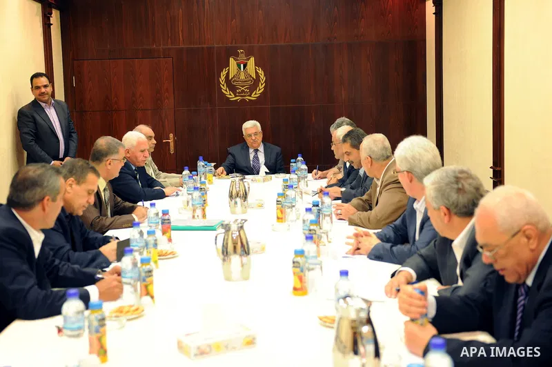 Palestinian President Mahmoud Abbas (Abu Mazen) during a meeting of the Central Committee of Fatah movement in the West Bank city of Ramallah on July 9, 2011. Photo by Thaer Ganaim
