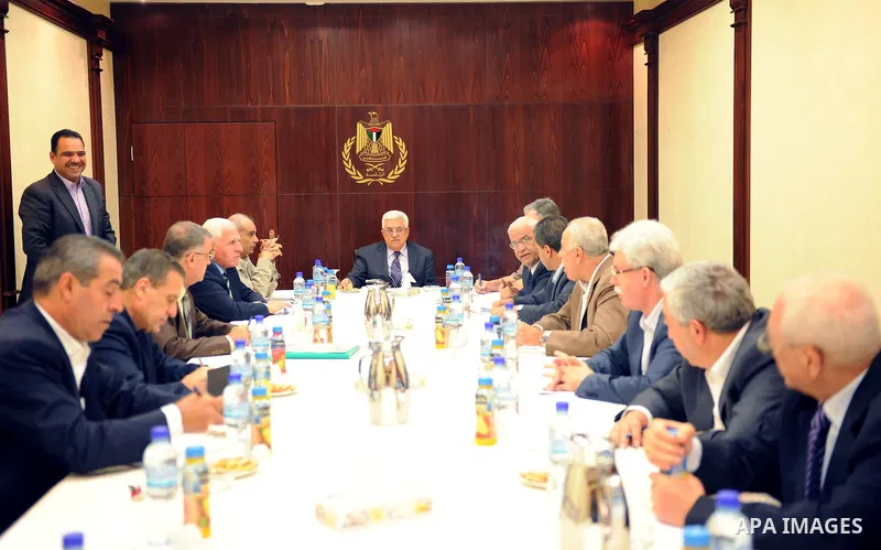 Palestinian President Mahmoud Abbas (Abu Mazen) during a meeting of the Central Committee of Fatah movement in the West Bank city of Ramallah on July 9, 2011. Photo by Thaer Ganaim