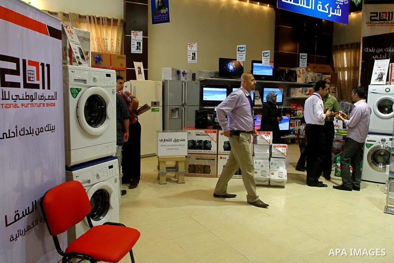 Palestinian vendors display their furniture during an exhibition at Al-Shalehat in Gaza city beach on July 10, 2011 Photo by Ashraf Amra
