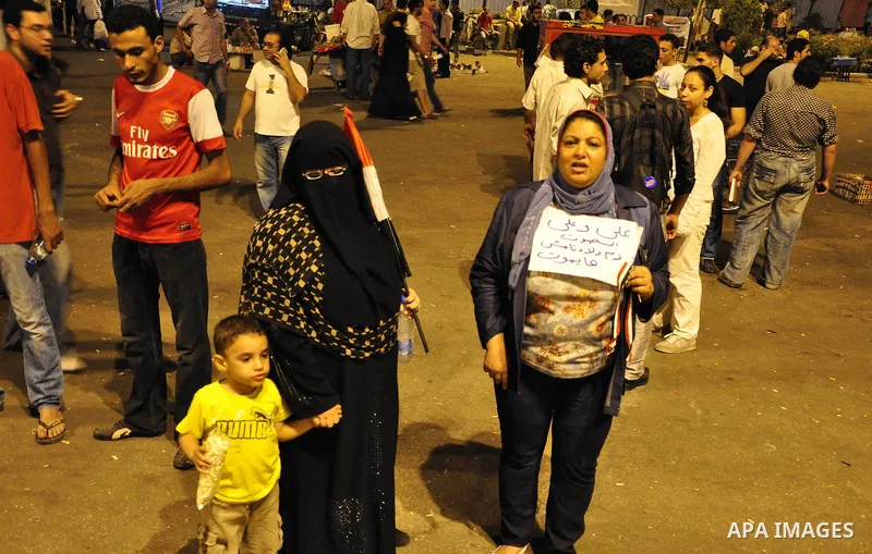 Hundreds of demonstrators gather as they spend their second night in Cairo's Tahrir Square, on July 10, 2011, at the landmark square vowing to keep up their sit-in despite a series of concessions by the Egyptian prime mi...