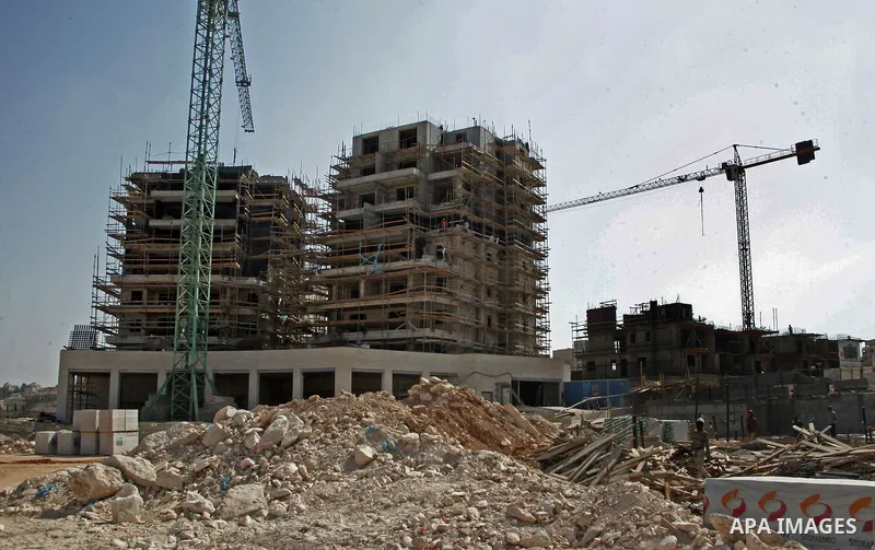 A part of jewish settlement of Harmoun Hanatsave near the Arab neighbourhood of Ras al-Amud in Jerusalem on July13,2011. Photo by Mahfouz Abu Turk