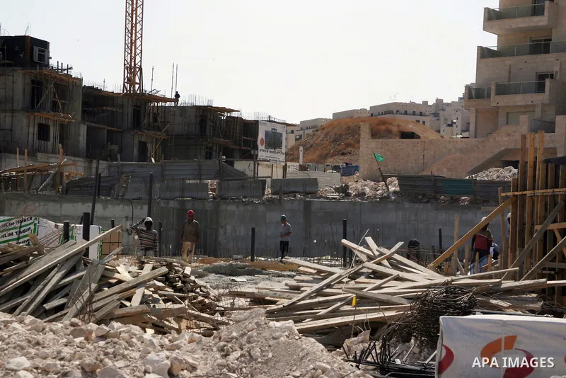 A part of jewish settlement of Harmoun Hanatsave near the Arab neighbourhood of Ras al-Amud in Jerusalem on July13,2011. Photo by Mahfouz Abu Turk